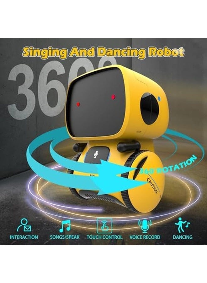 سكاي تاتش لعبة روبوت ناطق ذكي للأطفال – رفيق تفاعلي يتحكم بالصوت مع مستشعر لمس، مزوّد بوظائف الغناء والرقص والترديد. - Image 3