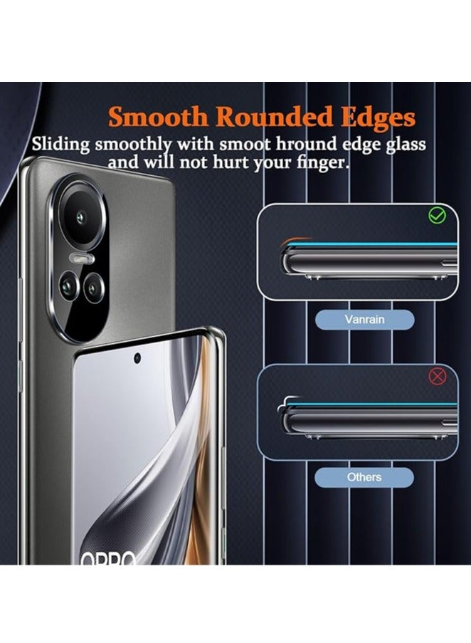 For OPPO Reno 10 5G/OPPO Reno 10 Pro 5G Screen Protector, 2 3D Curved Protectors Tempered Glass Screen Protectors, 2 Camera Protectors - Image 5