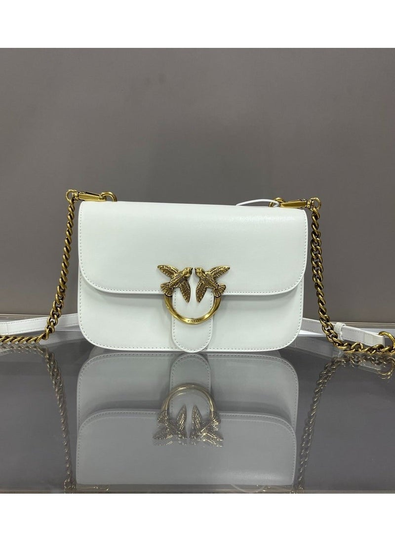 Pinko Chain Solid Color Crossbody Shoulder Bag 24*15*7cm - Image 1