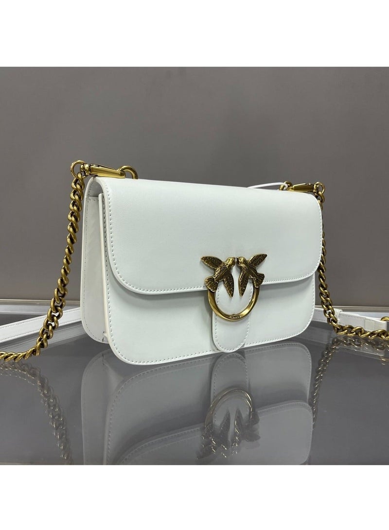 Pinko Chain Solid Color Crossbody Shoulder Bag 24*15*7cm - Image 2