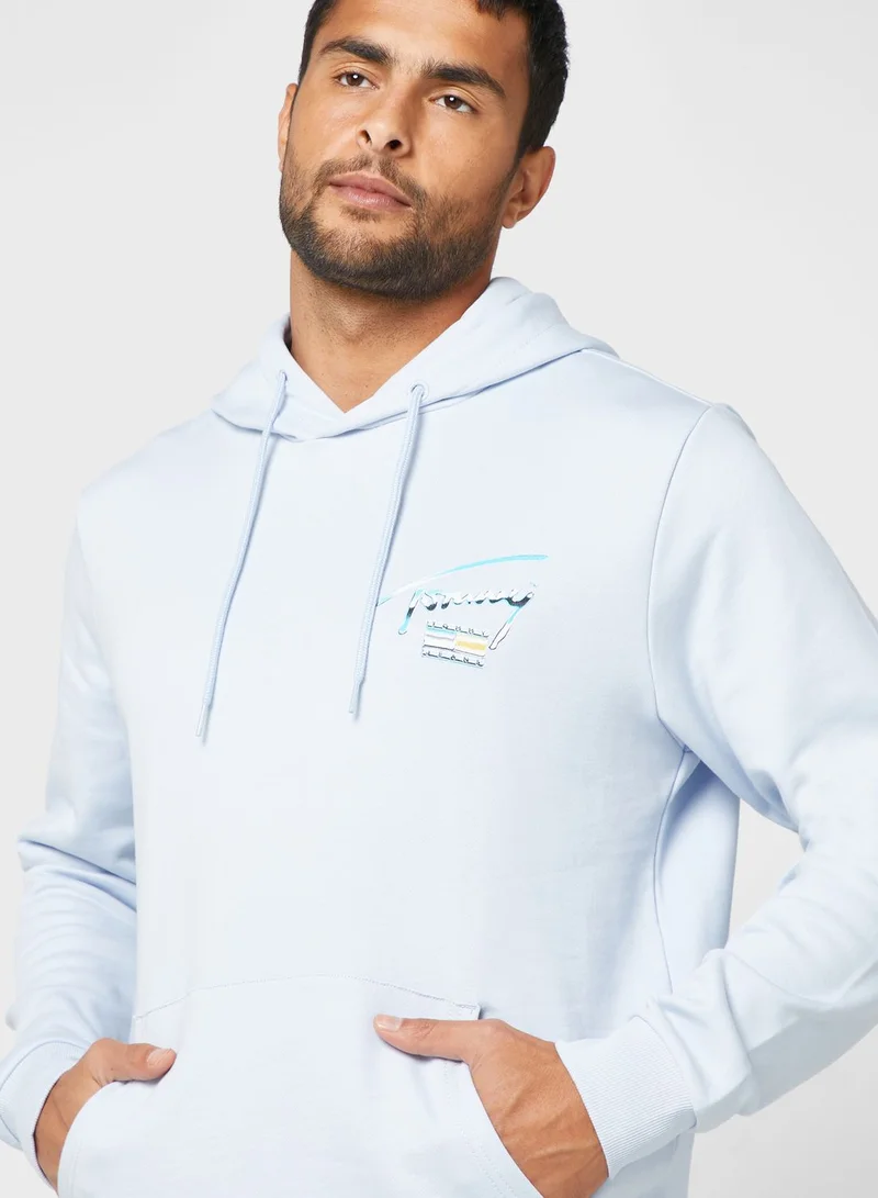 TOMMY JEANS Text Print Hoodie