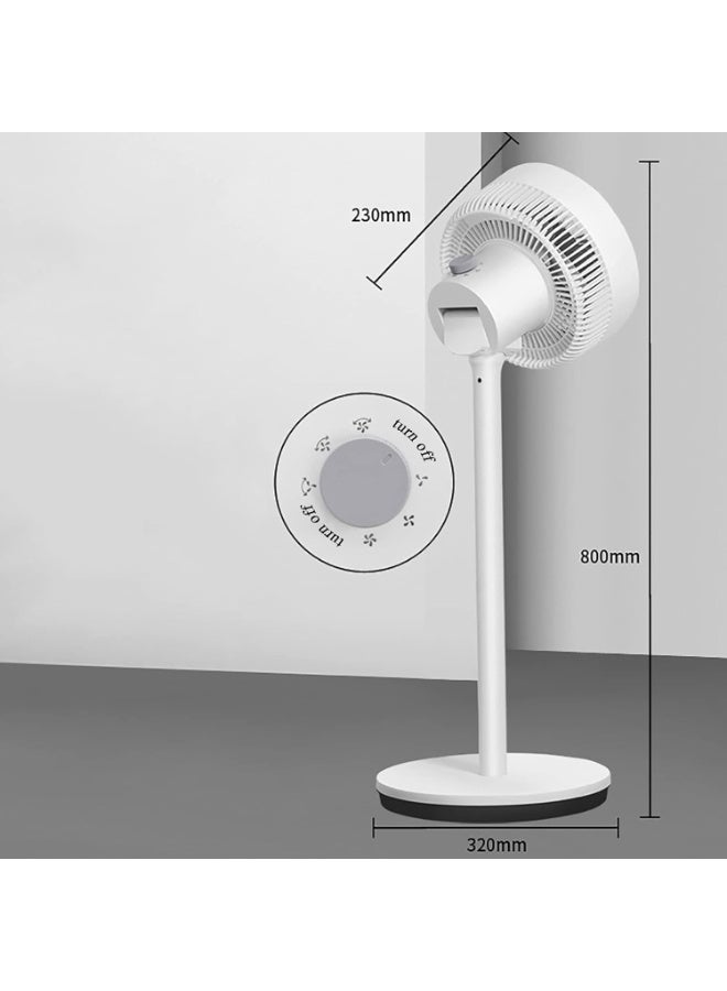 Silent Air Circulation Fan with 3 Speed Settings – Pivoting Floor Fan with Removable Base, Whisper-Quiet Pedestal Fan for Home, Office, Bedroom & Living Room Cooling  - Image 2
