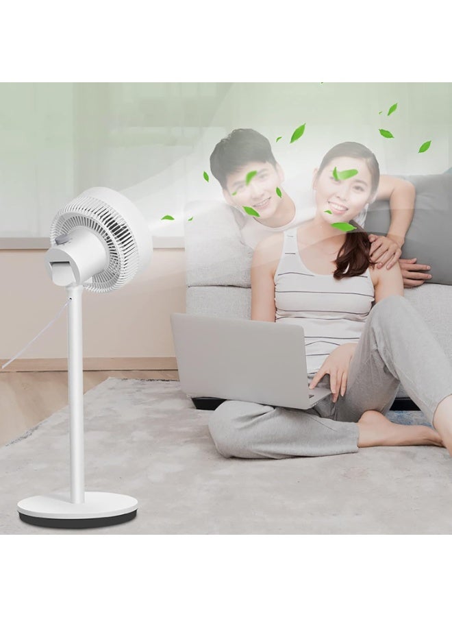 Silent Air Circulation Fan with 3 Speed Settings – Pivoting Floor Fan with Removable Base, Whisper-Quiet Pedestal Fan for Home, Office, Bedroom & Living Room Cooling  - Image 4