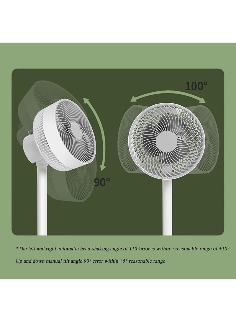 Silent Air Circulation Fan with 3 Speed Settings – Pivoting Floor Fan with Removable Base, Whisper-Quiet Pedestal Fan for Home, Office, Bedroom & Living Room Cooling  - Image 3