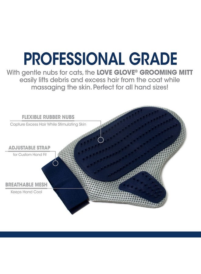 Four Paws Magic Coat Professional Series Love Glove Silicone Cat Grooming Mitt, Deshedding & Dematting, 1 Count - Image 2
