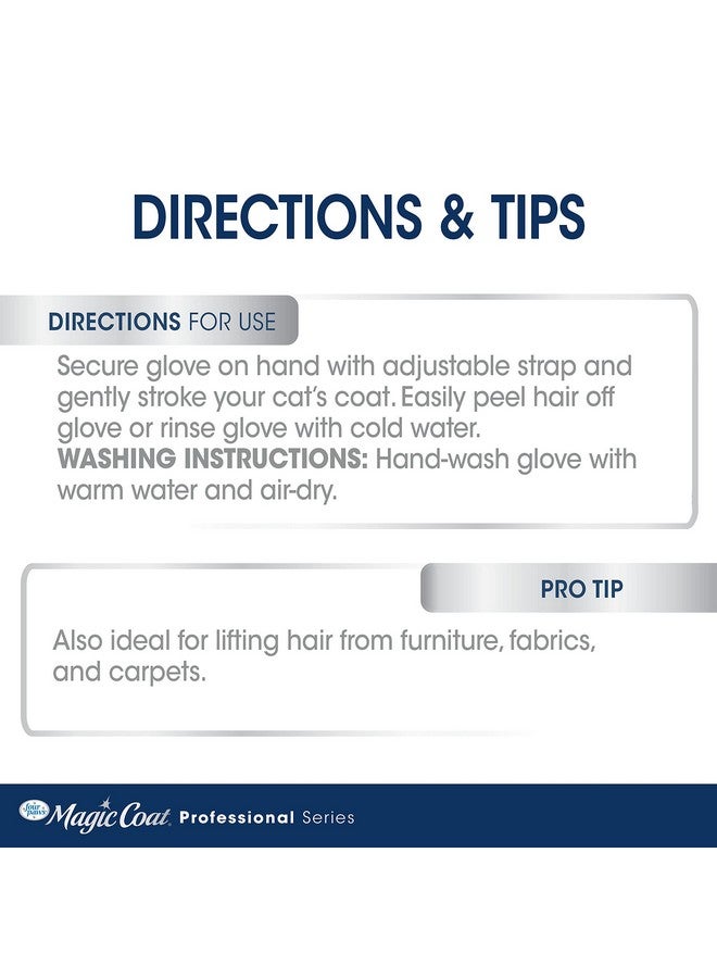 Four Paws Magic Coat Professional Series Love Glove Silicone Cat Grooming Mitt, Deshedding & Dematting, 1 Count - Image 5