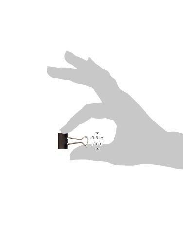 Business Source, BSN36550, Fold-Back Binder Clips, 12 / Dozen, Black - Image 3