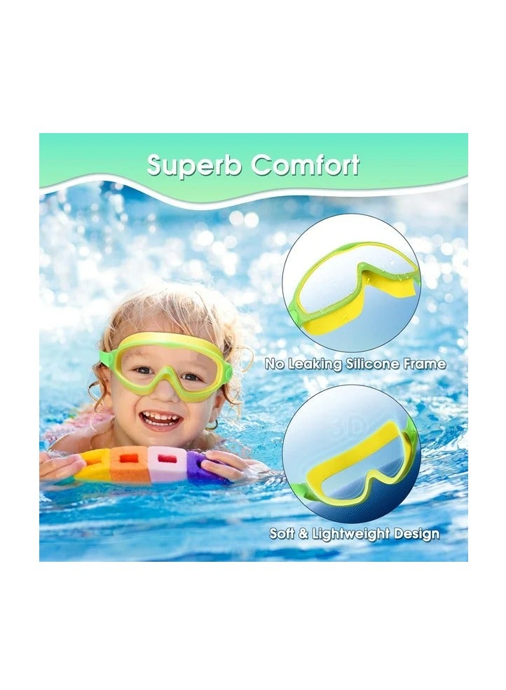 DIOTTI 2 Pack Kids Swim Goggles – Adjustable Strap, Comfortable & Leak-Proof Goggles for Children & Teens - Image 3