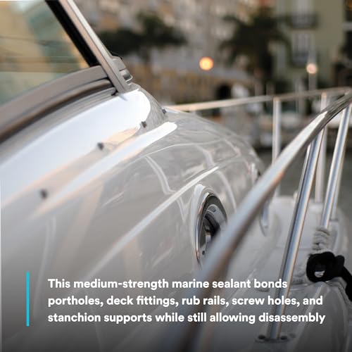 3M Marine Adhesive Sealant Fast Cure 4200 (06560) – Semi-Permanent Flexible Adhesive Sealant for Boats and RVs, White, Flexible Bonds, Underwater-Safe, 295 mL Cartridge - Image 4