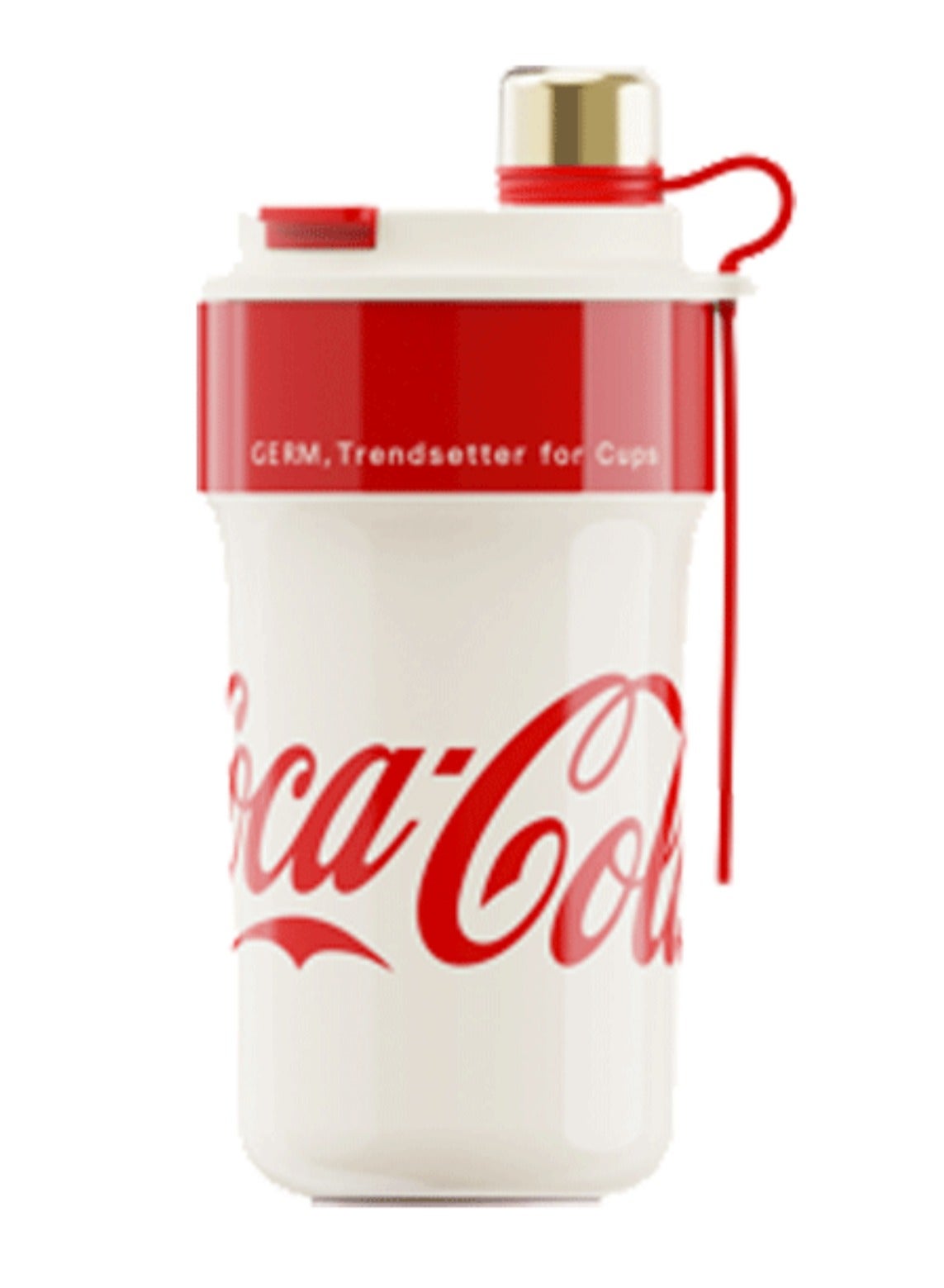 GERM Coca-Cola Paipai Vacuum Tumbler 650ml – White | GERM Official Stainless Steel Insulated Bottle | BPA-Free | Hot & Cold Retention | Limited Licensed Edition