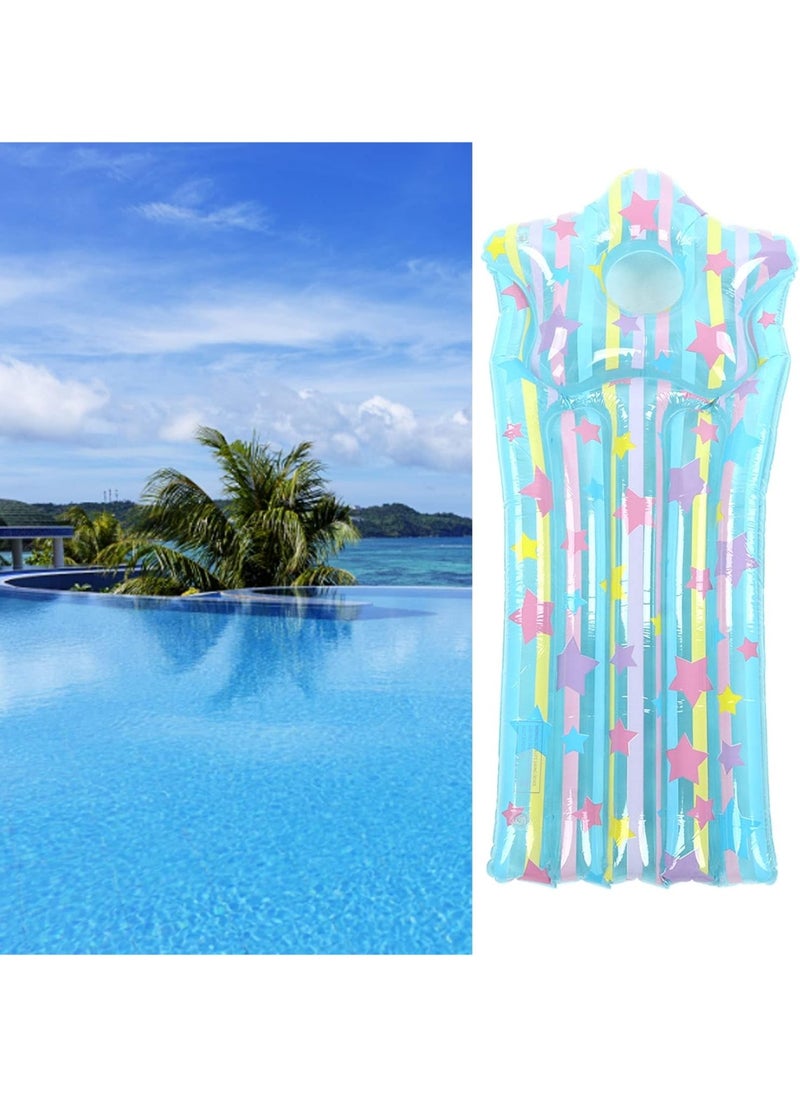 Inflatable Pool Float, Large Pool Float for Swimming Pool and Sun Tan, for Holidays, Lake and Summer Parties 130*60cm
