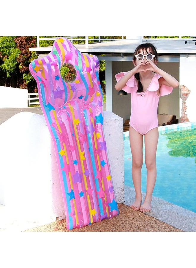 Inflatable Pool Float, Large Pool Float for Swimming Pool and Sun Tan, for Holidays, Lake and Summer Parties 130*60cm