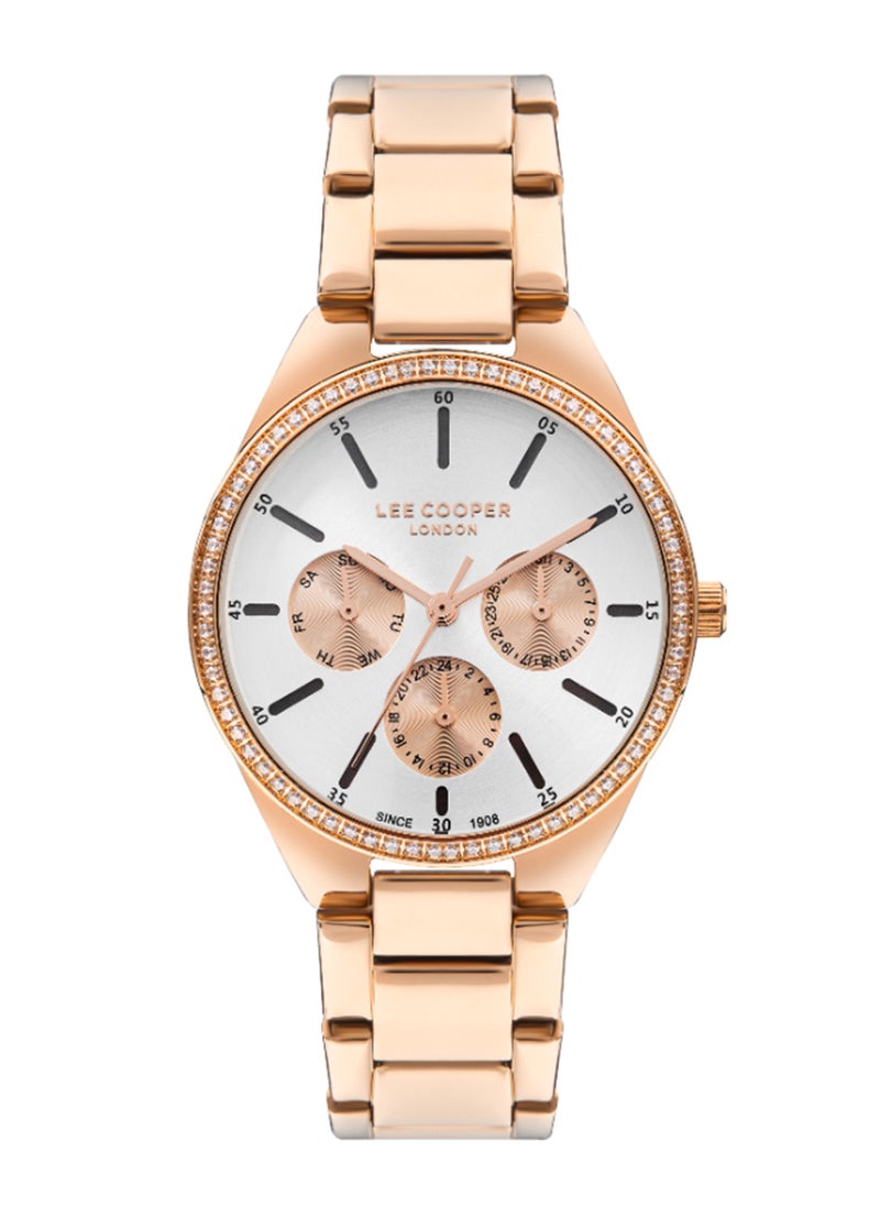 Lee Cooper - Women's Analog Round Shape Metal Wrist Watch LC07863.430 - 36 Mm - Image 1