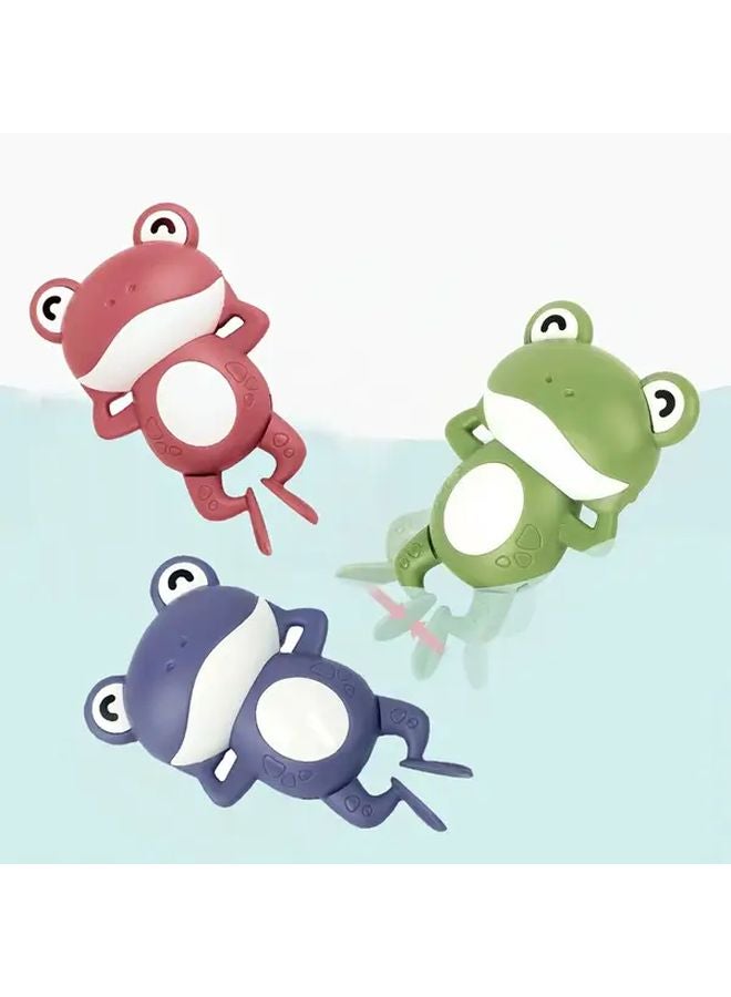 3Pcs Frog Fish Dolphin Bath Toys Durable Plastic Swimming Pool Floats For Toddlers - Image 2