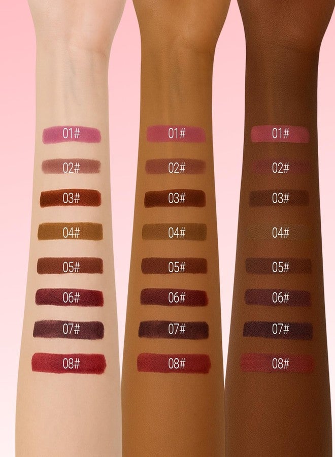 إريندي قلم تحديد الشفاه إريندي، قلم تحديد شفاه يدوم طويلاً، مقاوم للماء، لا يتلطخ ولا ينتقل، تركيبة نباتية وخالية من القسوة، لون 06 أحمر غامق - Image 3