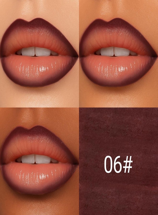 إريندي قلم تحديد الشفاه إريندي، قلم تحديد شفاه يدوم طويلاً، مقاوم للماء، لا يتلطخ ولا ينتقل، تركيبة نباتية وخالية من القسوة، لون 06 أحمر غامق - Image 2