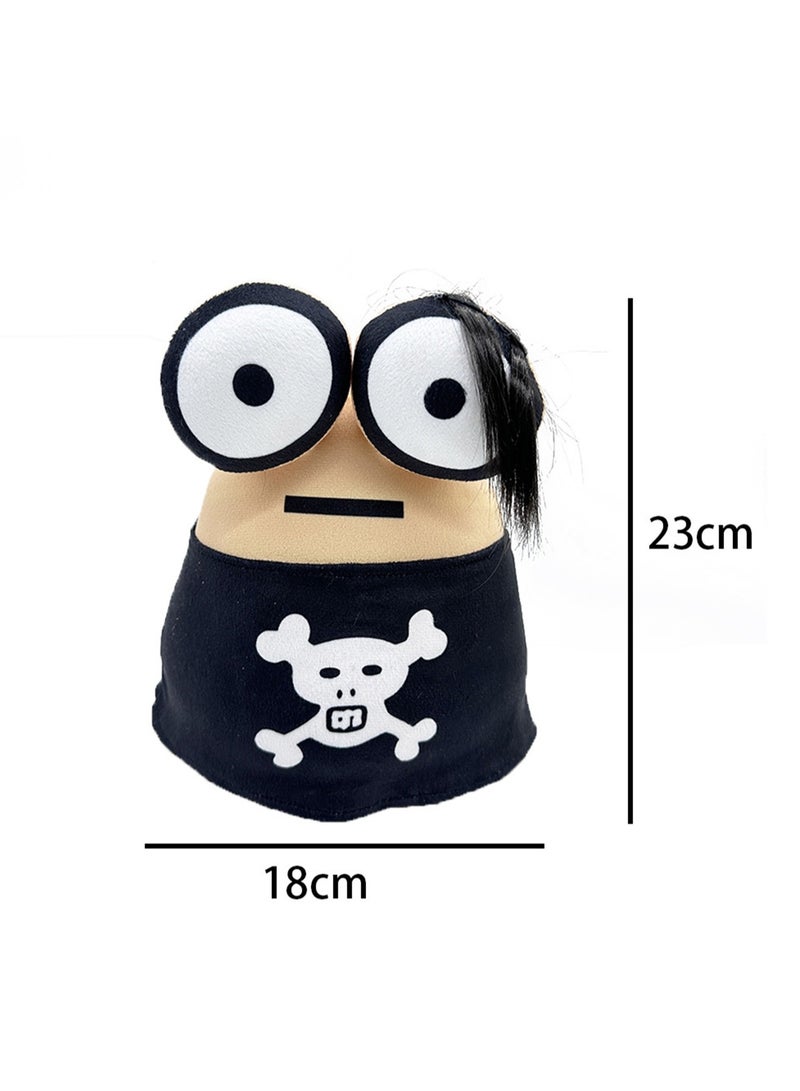 My Pet Alien Cartoon Cute Big Eyes Three-dimensional Funny Pillow Doll Doll (Alien With Bangs) - Image 2