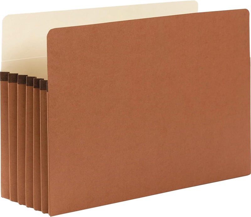 Smead Smead File Pocket StraightCut Tab 514 Expansion Legal Size Redrope 10 per Box 74234  - Image 2