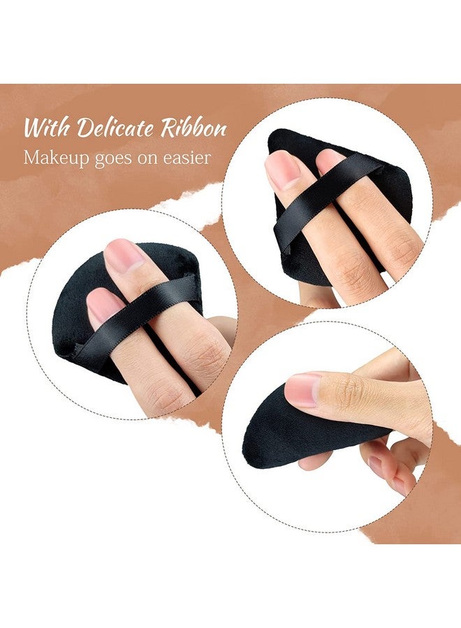 Keli Triangle Powder Puff Soft Plush Powder Puff For Loose Powder & Liquid Cosmetic Makeup Foundation Puff Makeup Tool (2Pcs Triangle Puff) - Image 2