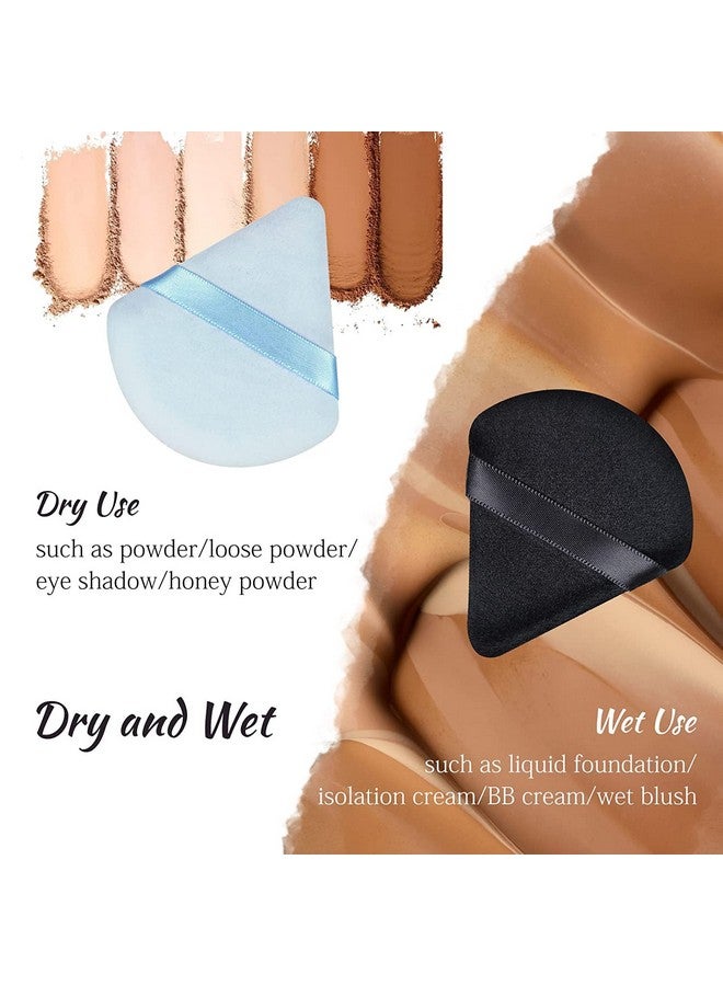 Keli Triangle Powder Puff Soft Plush Powder Puff For Loose Powder & Liquid Cosmetic Makeup Foundation Puff Makeup Tool (2Pcs Triangle Puff) - Image 5