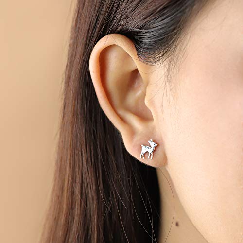 Boma Jewelry Sterling Silver Deer Fawn Stud Earrings - Image 3