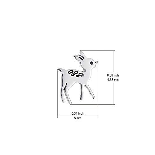 Boma Jewelry Sterling Silver Deer Fawn Stud Earrings - Image 5