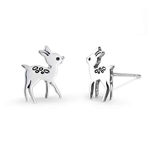 Boma Jewelry Sterling Silver Deer Fawn Stud Earrings - Image 2