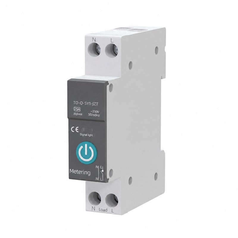 تونغو قاطع الدائرة الذكي Tuya Zigbee مع تحكم لاسلكي عن بُعد، مفتاح قضيب DIN، عرض عبر تطبيق الهاتف المحمول، معدات منزلية ذكية مع أنماط التوقيت والعد التنازلي والتوقيت الدوري، مع وظيفة القياس. - Image 1