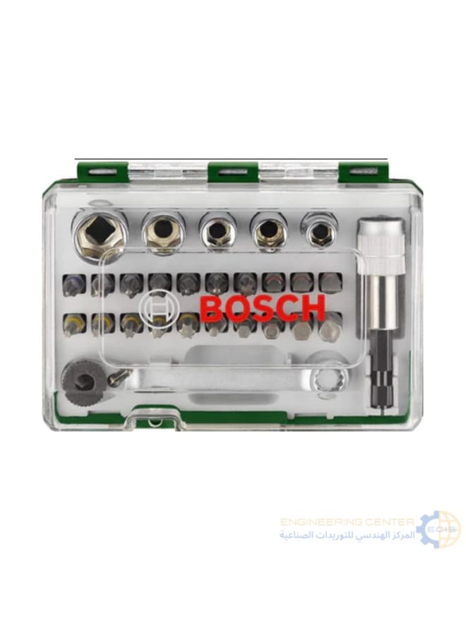 Bosch 27-piece screwdriver bit set + bits + adapter