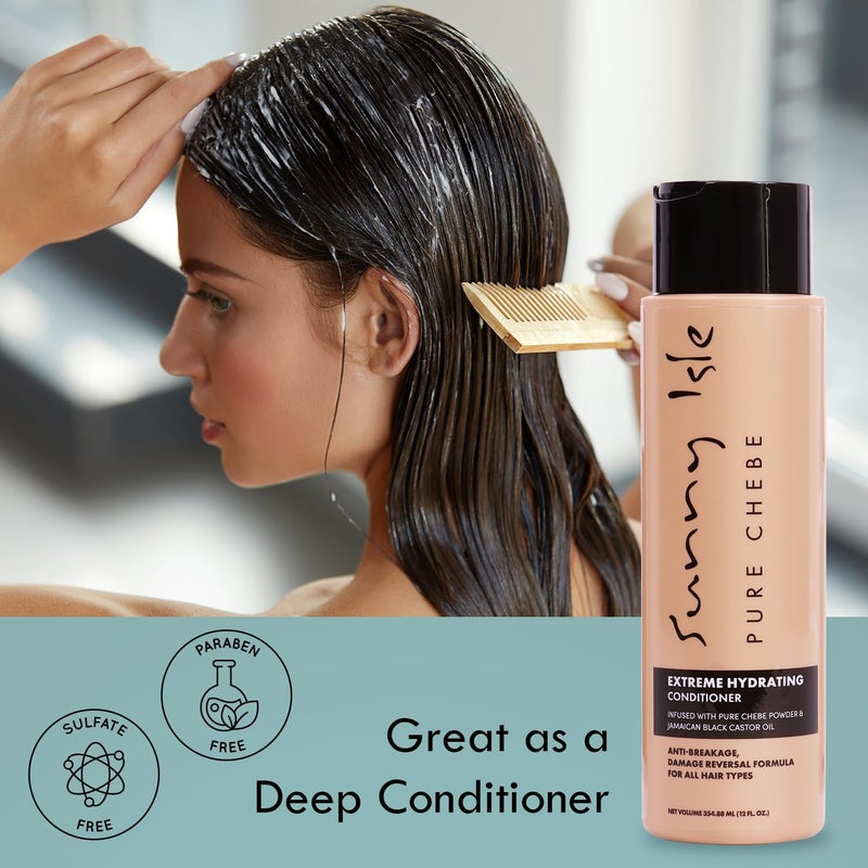 Pure Chebe Extreme Hydrating Conditioner 12oz, Anti-Breakage Formula, Infused with Pure Chebe Powder and Jamaican Black Castor Oil, All Hair Types - Image 4
