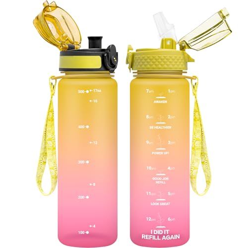 OLDLEY Kids Water Bottle for School 17 oz 2 lids BPAFree Reusable Leakproof Durable Tritan Plastic Water Bottles with Straw  Chug Lids Antidust Spout Cover Nectarine