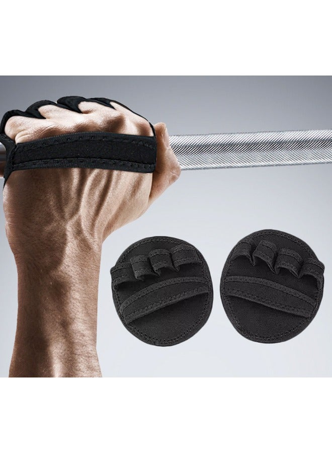 2 Pair Workout Gloves for Gym, Grip Power Pads Anti-Slip Fitness Gloves, Rubber Padding to Avoid Calluses, Suit for Weight Lifting Pull-Ups - Image 3