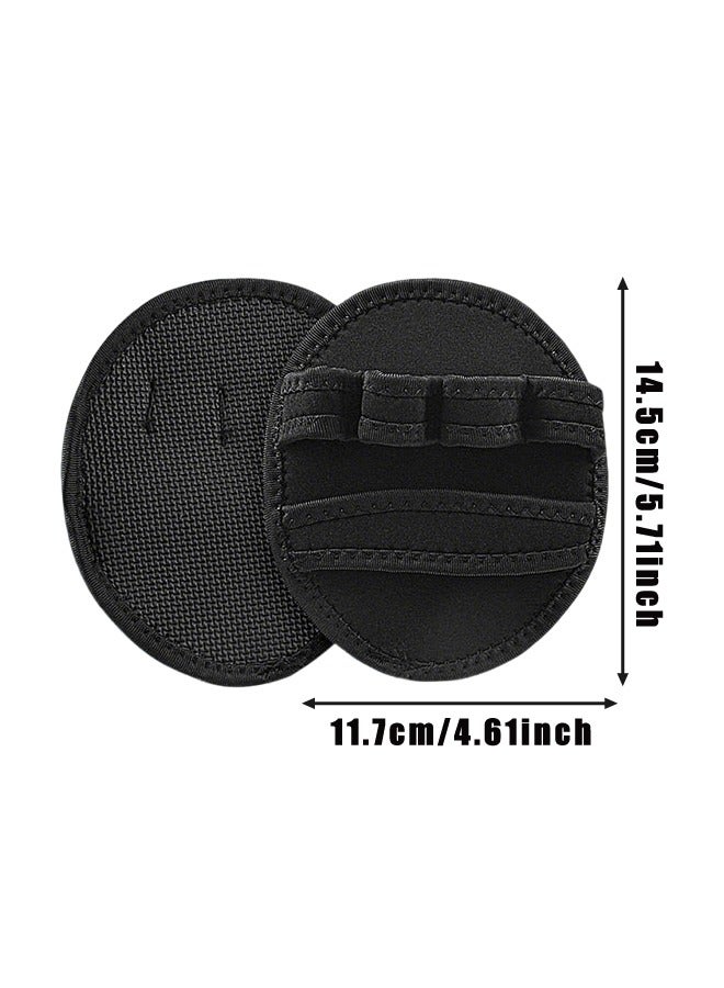 2 Pair Workout Gloves for Gym, Grip Power Pads Anti-Slip Fitness Gloves, Rubber Padding to Avoid Calluses, Suit for Weight Lifting Pull-Ups - Image 2