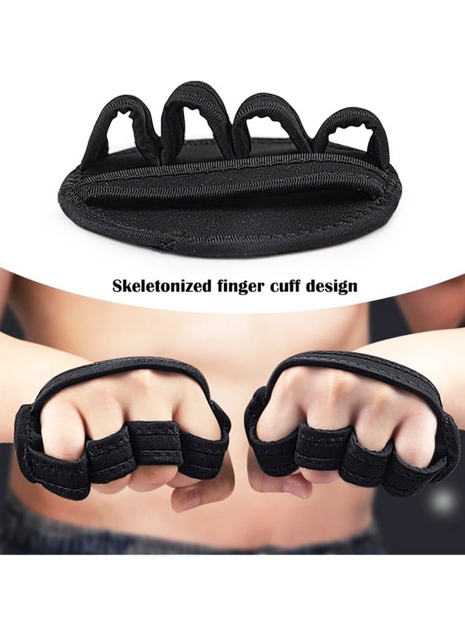 2 Pair Workout Gloves for Gym, Grip Power Pads Anti-Slip Fitness Gloves, Rubber Padding to Avoid Calluses, Suit for Weight Lifting Pull-Ups - Image 5