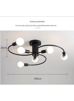 6 Head Modern LED Chandelier Lighting Ceiling Lamp for Bedroom Living Room, Black, without Bulbs - pzsku/Z1C4929FC990E3FBC69CEZ/45/_/1693468808/b0d0b631-9beb-4011-8ab8-bcf551372bbd