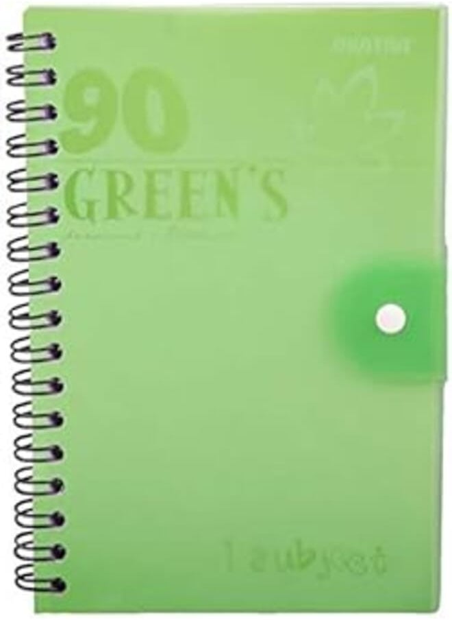 Mintra Mintra Ninety NoteBook A6 Size, Lined Ruling 90 Sheets, Green 