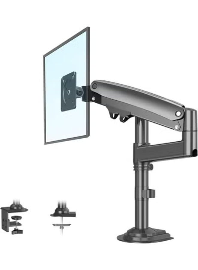 Professional Monitor Arm Stand – Gas Spring Lift Arm for 17” to 30” Screens – Full Motion, Shock Absorber, VESA Compatible Desk Mount - Image 1