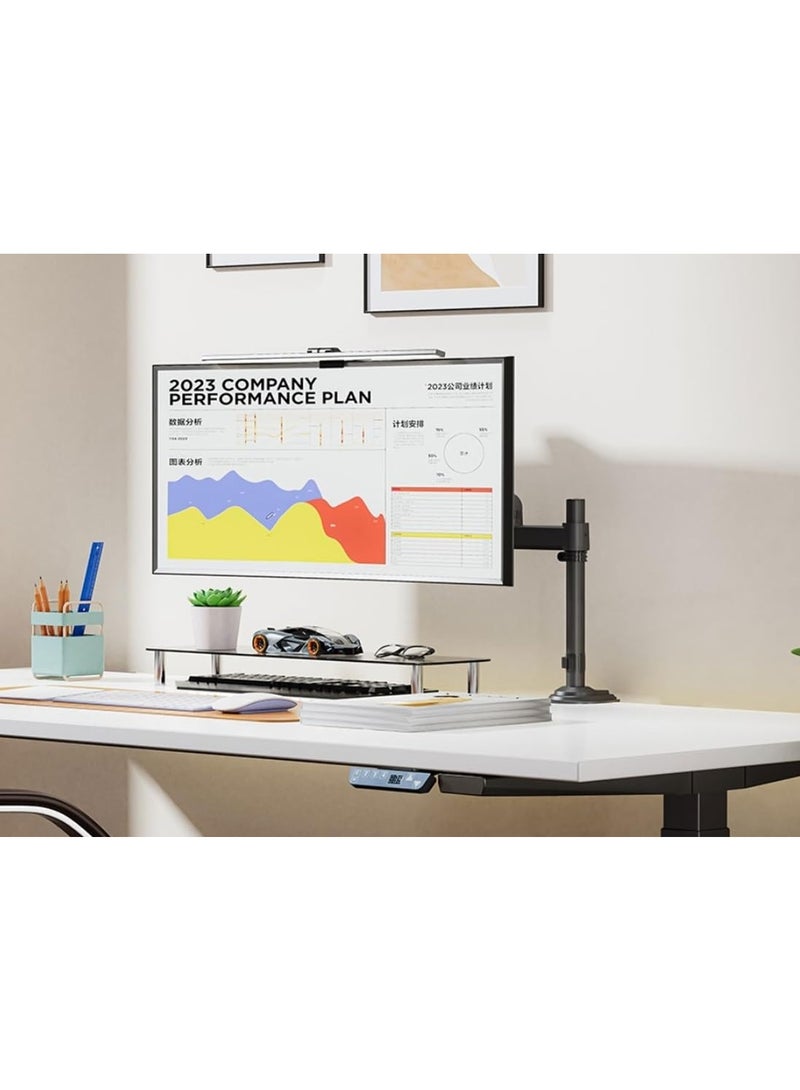 Professional Monitor Arm Stand – Gas Spring Lift Arm for 17” to 30” Screens – Full Motion, Shock Absorber, VESA Compatible Desk Mount - Image 2