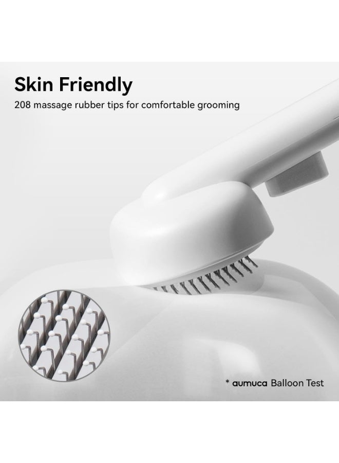 Meetion Cat Brush for Shedding and Grooming, Self Cleaning Slicker Brush for Short or Long Haired Cats, Pet Dog Hair Brush for Puppy Kitten Massage Removes Loose Undercoat, Mats, Tangled Hair, Shed Fur - Image 4