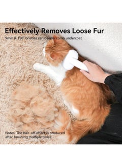 Meetion Cat Brush for Shedding and Grooming, Self Cleaning Slicker Brush for Short or Long Haired Cats, Pet Dog Hair Brush for Puppy Kitten Massage Removes Loose Undercoat, Mats, Tangled Hair, Shed Fur  - Image 5