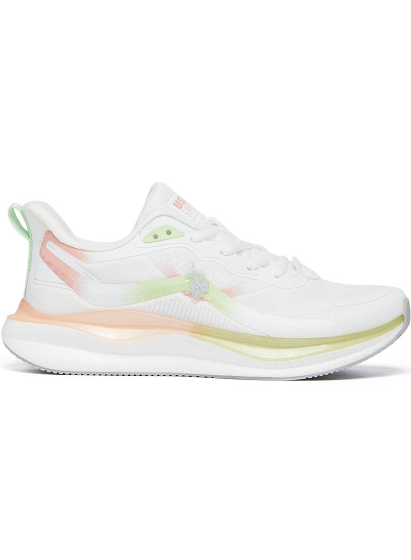 U.S. Polo Assn. Women's White Low-Top Limited Edition Ramadan Exclusive Sneakers – Luxe Shine, Effortless Elegance!  - Image 1