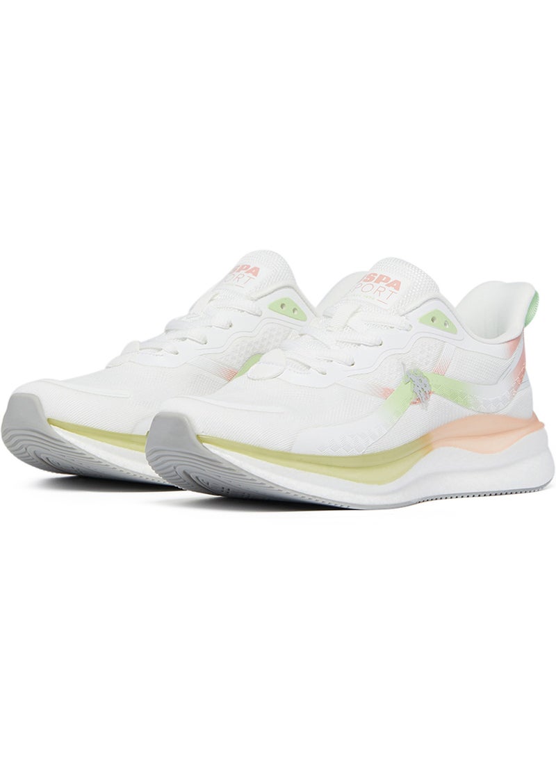 U.S. Polo Assn. Women's White Low-Top Limited Edition Ramadan Exclusive Sneakers – Luxe Shine, Effortless Elegance!  - Image 2