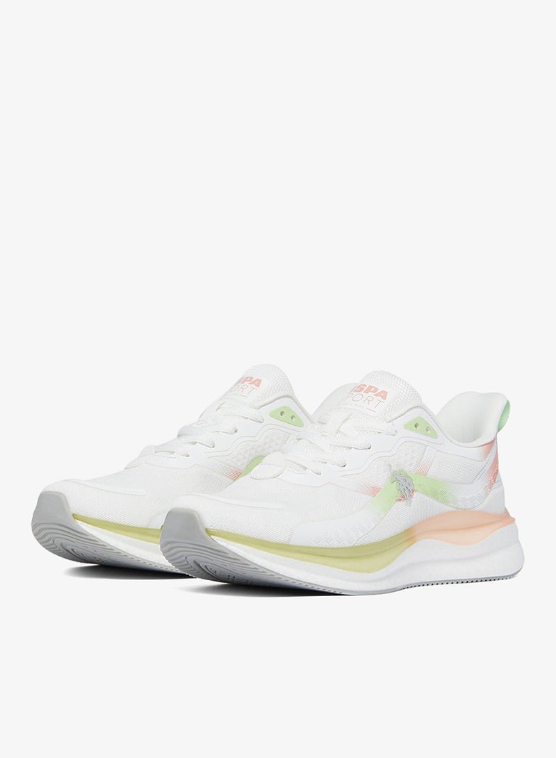 U.S. Polo Assn. Women's White Low-Top Limited Edition Sneakers Shoes - Luxe Shine, Effortless Elegance! - Image 3