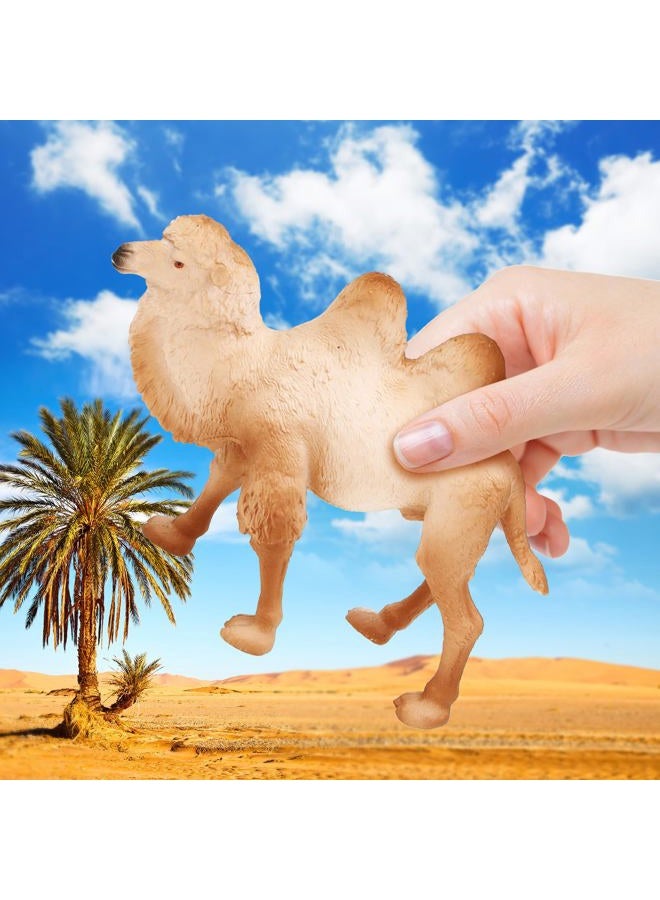 Supervitae 8 Pcs Large Plastic Camels Toys Plastic Figures Big Size Wild Arabian Camel Dromedary Toy Desert Stuffed Animals Figures with Humps Play for Home Diorama Decor - Image 2