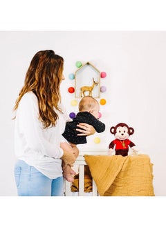 Webby Plush Adorable Smiling Monkey Soft Toys For Kids And Adult 35 Cm (Dark Brown)  - Image 5