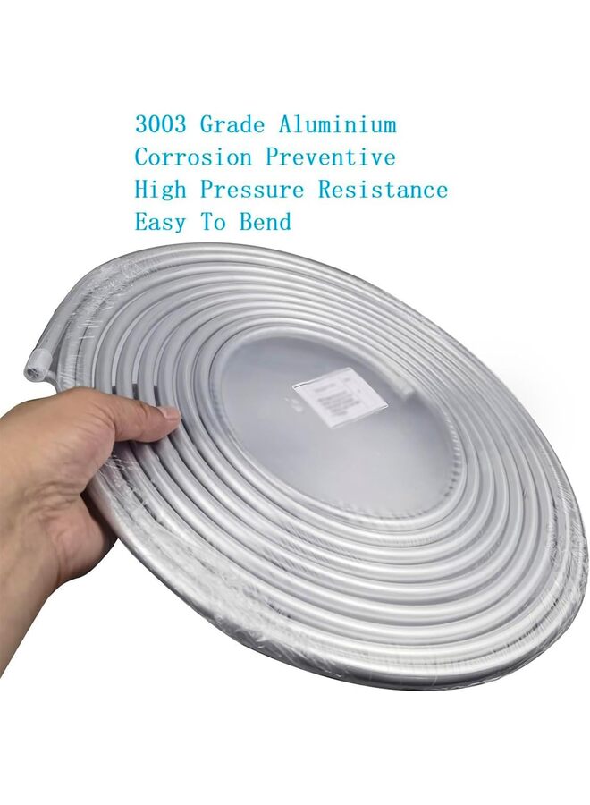 Generic 3/8 Fuel Line, 3003 Grade Aluminium Tubing for Brake Line, Metal Coiled Gas Line, Refrigeration (Material : 16FEET)  - Image 4