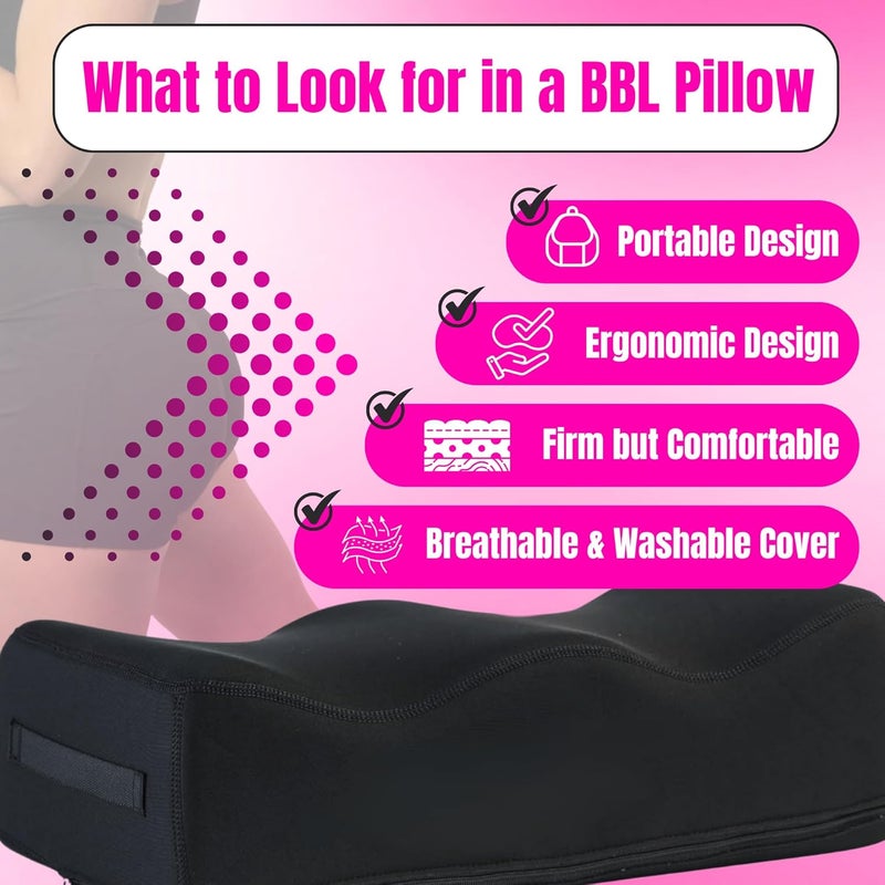 bombshell booty pillow وسادة BBL بعد الجراحة، وسائد رفع ناعمة مع لوح ليفو، وسادة للردف مع لوح بطن بعد جراحة شفط الدهون، وسائد ليفو للردف لوازم ما بعد جراحة BBL - Image 3