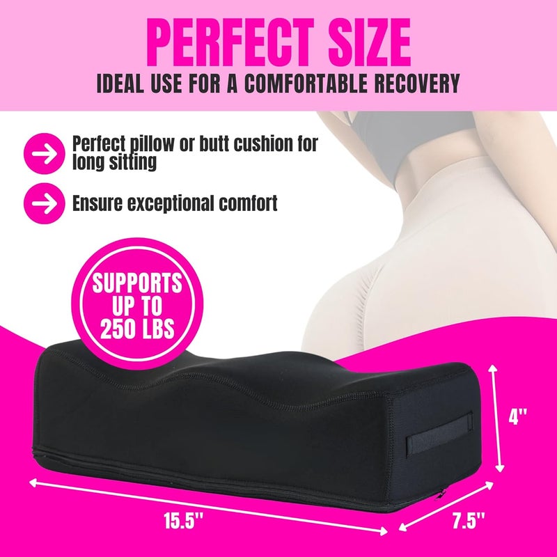 bombshell booty pillow وسادة BBL بعد الجراحة، وسائد رفع ناعمة مع لوح ليفو، وسادة للردف مع لوح بطن بعد جراحة شفط الدهون، وسائد ليفو للردف لوازم ما بعد جراحة BBL - Image 5