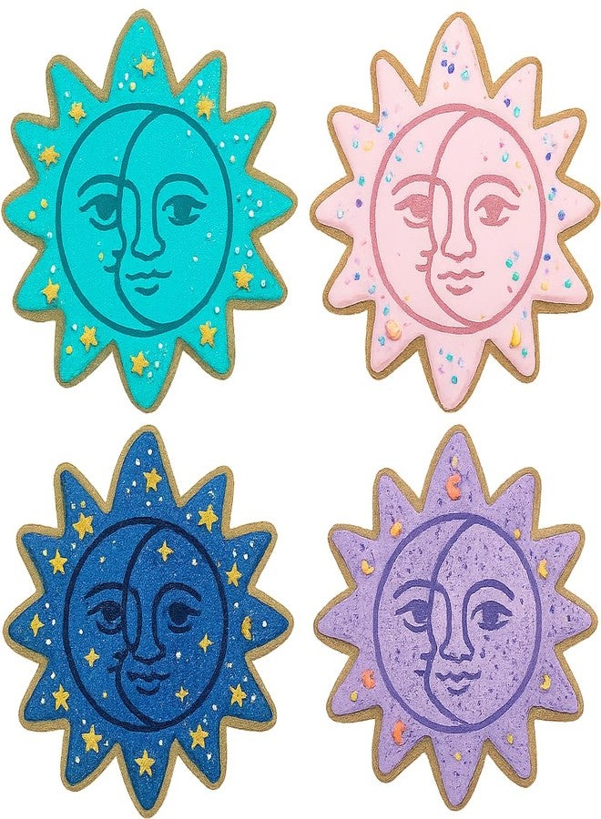 Mighty Gadget Celestial Sun and Moon Cookie Cutter & Stamp - 4x4" Heavenly Design for Lunar Celebrations (Random Color) - Image 5