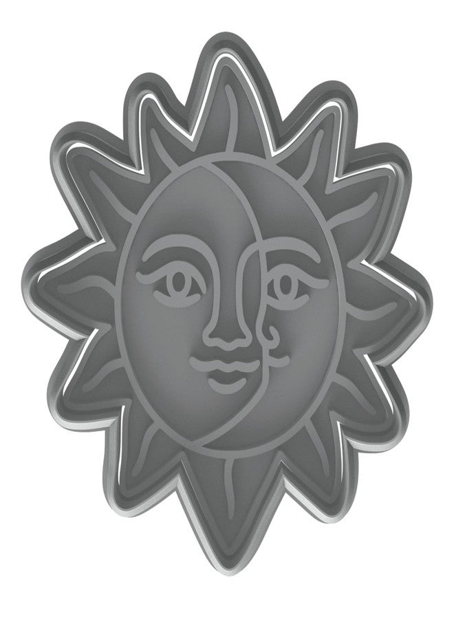 Mighty Gadget Celestial Sun and Moon Cookie Cutter & Stamp - 4x4" Heavenly Design for Lunar Celebrations (Random Color) - Image 2